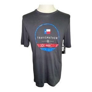 TravisMathew Texas Graphic T-Shirt Crew Neck Short Sleeve Size Small‎